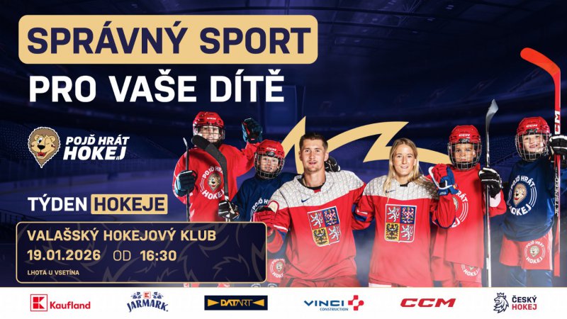 T�den hokeje se bl��! P�ij�te s va��m d�t�tem na n�bor a vyzkou�ejte si hokej