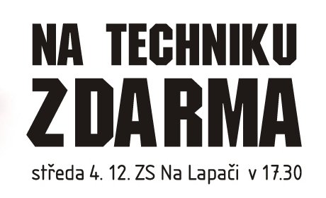 Vstup na zpas s Technikou Brno je zdarma