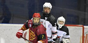 Daniil Duka před bránou - dorost Chomutov