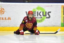 Daniel Kytka při rozcvičce - dorost Chomutov