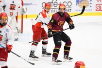 Ilarion Kuprijanov před bránou - junioři Hradec