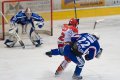 Tesně před brankou Daniela Zápotočného byl faulován Martin Koudelk