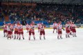 Závěrečná děkovačka hradeckých hokejistů